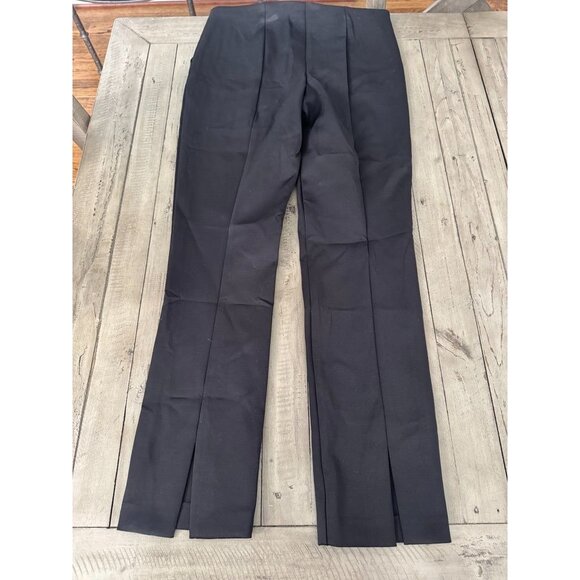 Theory Black Tech Pants Back Slit Size 8 - Picture 3 of 4
